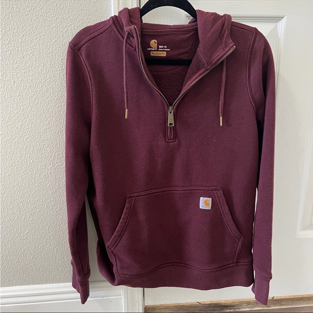 Carhartt 1/4 Zip Hooded Pullover - Picture 1 of 3